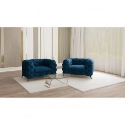 Jack & Alice Fauteuil Laviva I - Velours Ravi: Bleu marine 8 Jack & Alice Fauteuil Laviva I - Velours Ravi: Bleu marine -Meubles de salon Soldes 1000288396 210928 11464900724 MOOD DETAILS P000000001000288396 mood