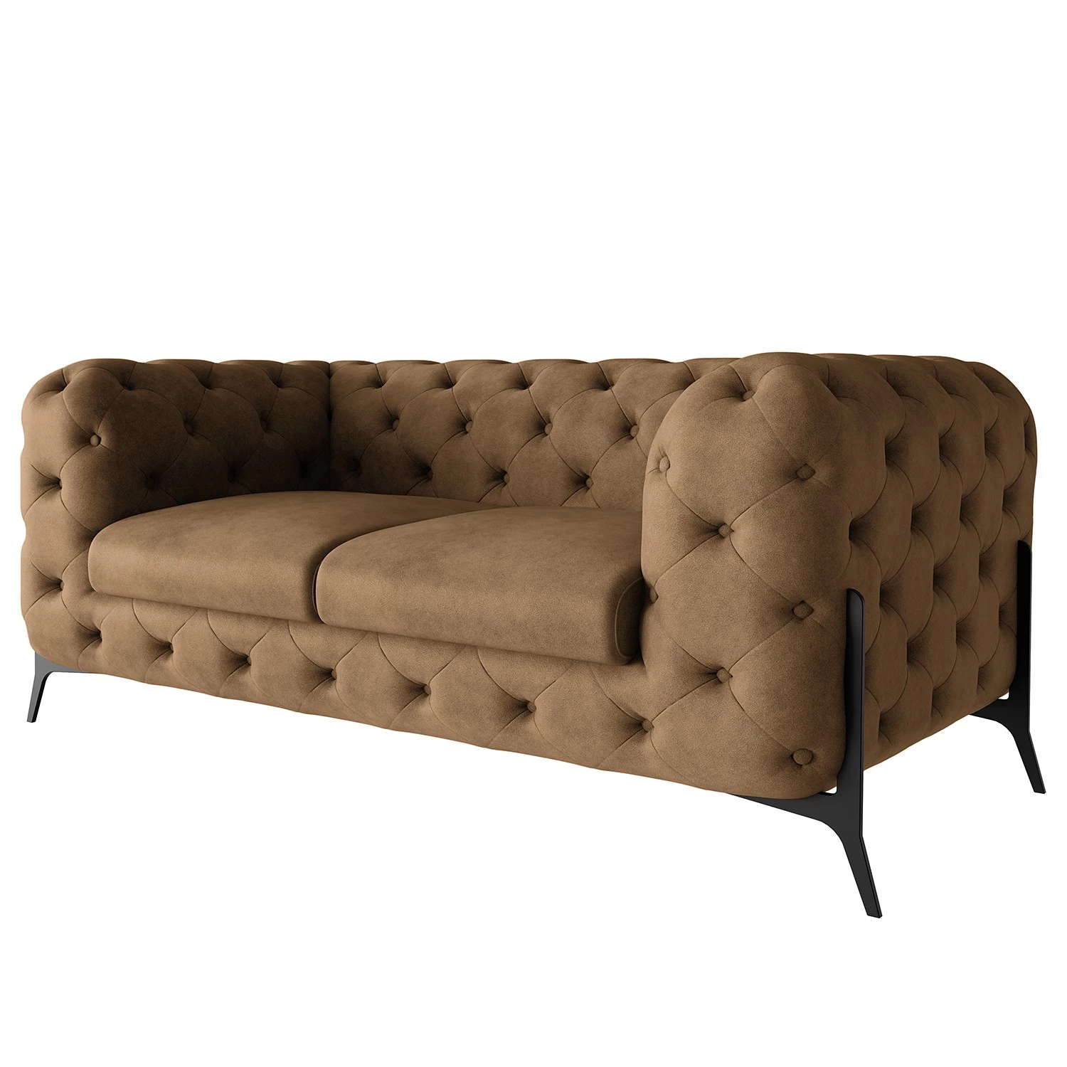 Jack & Alice Canapé Laviva II (2 places) - Microfibre Priya: Marron 3 Jack & Alice Canapé Laviva II (2 places) - Microfibre Priya: Marron