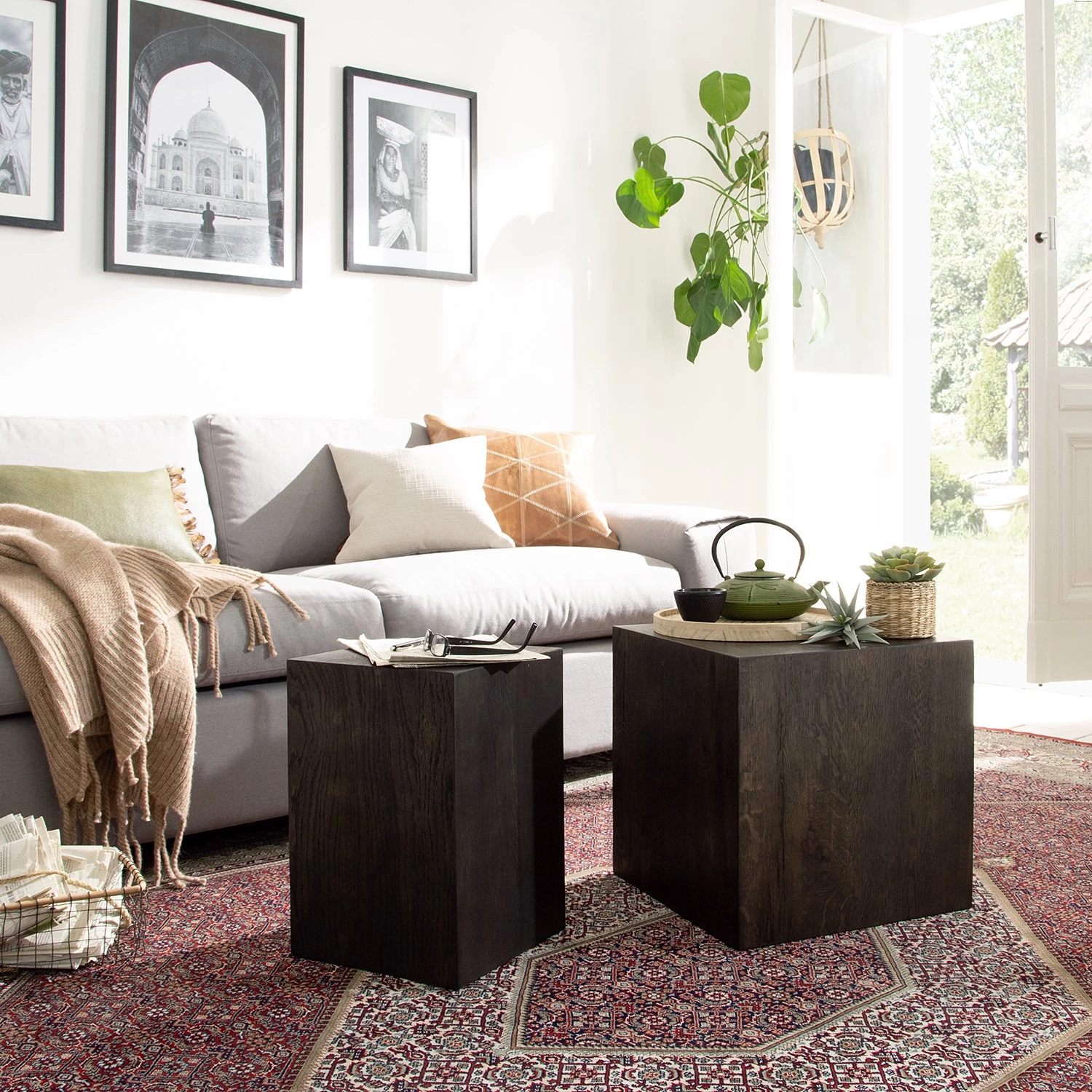 Studio Copenhagen Bouts de canapé Cubus I (lot de 2) - Chêne noir 4 Studio Copenhagen Bouts de canapé Cubus I (lot de 2) - Chêne noir – Image 2