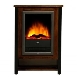 Red Living Cheminée électrique Kalkutta - Manguier massif / Métal - Marron foncé -Meubles de salon Soldes 1000289255 210908 06202200026 DETAILS P000000001000289255