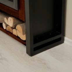 Red Living Cheminée électrique Kalkutta - Manguier massif / Métal - Marron foncé -Meubles de salon Soldes 1000289255 210908 06202200032 DETAILS P000000001000289255