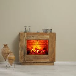 Naturoo Cheminée électrique Surat - Camel - Insert de cheminée imitation de pierre -Meubles de salon Soldes 1000289256 210908 06202300040 MOOD DETAILS P000000001000289256 mood