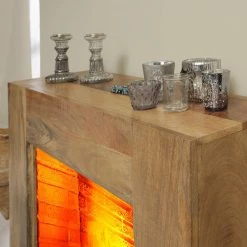 Naturoo Cheminée électrique Surat - Camel - Insert de cheminée imitation de pierre -Meubles de salon Soldes 1000289256 210908 06202300046 DETAILS P000000001000289256