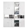 Fredriks Armoire de bureau Emporio II - Blanc brillant -Meubles de salon Soldes 1000289340 211012 15420500023 IMAGE P000000001000289340