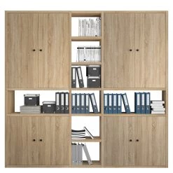 Fredriks Armoire de bureau Emporio VI - Imitation chêne de Sonoma