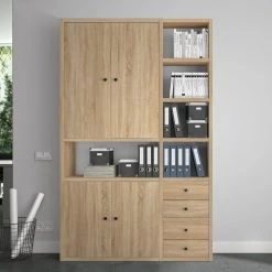 Fredriks Armoire de bureau Emporio IV - Imitation chêne de Sonoma -Meubles de salon Soldes 1000289367 210914 13473300056 MOOD DETAILS P000000001000289367 mood