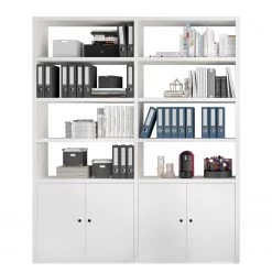 Fredriks Étagère de bureau Emporio II - Blanc brillant