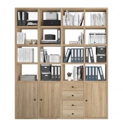 Fredriks Étagère de bureau Emporio VIII - Imitation chêne de Sonoma