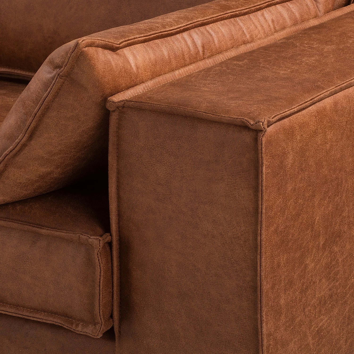 Fredriks Canapé Jurga (3 places) - Microfibre Yaka: Cognac 9 Fredriks Canapé Jurga (3 places) - Microfibre Yaka: Cognac – Image 7