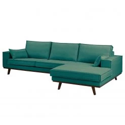 Fredriks Canapé d’angle Jurga - Tissu Sioma: Vert-Marron - Méridienne courte à droite (vue de face) -Meubles de salon Soldes 1000291989 210927 13072901172 DETAILS P000000001000291989