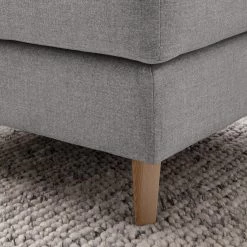 Studio Copenhagen Repose-pieds COSO Classic - Tissu Milan : Gris clair - Frêne - Profondeur : 64 cm -Meubles de salon Soldes 1000293400 211005 130853000148 DETAILS P000000001000293400