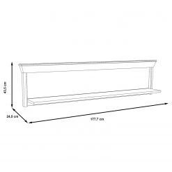 Ridgevalley Étagère murale Kimbark II - Imitation pin blanc 13 Ridgevalley Étagère murale Kimbark II - Imitation pin blanc -Meubles de salon Soldes 1000295063 210924 143046000530 SKETCH DETAILS P000000001000295063 sketch