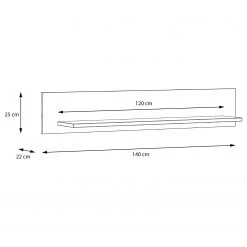 Loftscape Étagère murale Truth - Imitation chêne Sonoma 13 Loftscape Étagère murale Truth - Imitation chêne Sonoma -Meubles de salon Soldes 1000295067 210924 143046000547 SKETCH DETAILS P000000001000295067 sketch