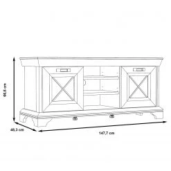 Ridgevalley Meuble TV Kimbark II - Imitation pin blanc 16 Ridgevalley Meuble TV Kimbark II - Imitation pin blanc -Meubles de salon Soldes 1000295072 210924 143049000584 SKETCH DETAILS P000000001000295072 sketch