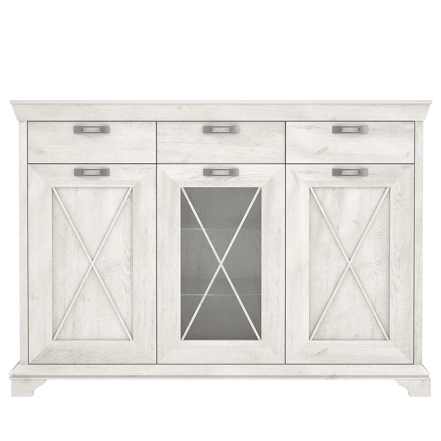 Ridgevalley Buffet haut Kimbark - Imitation pin blanc 5 Ridgevalley Buffet haut Kimbark - Imitation pin blanc – Image 3