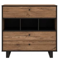 Red Living Commode Trylith - Imitation chêne rustique / Noir -Meubles de salon Soldes 1000295077 211125 144852000039 DETAILS P000000001000295077