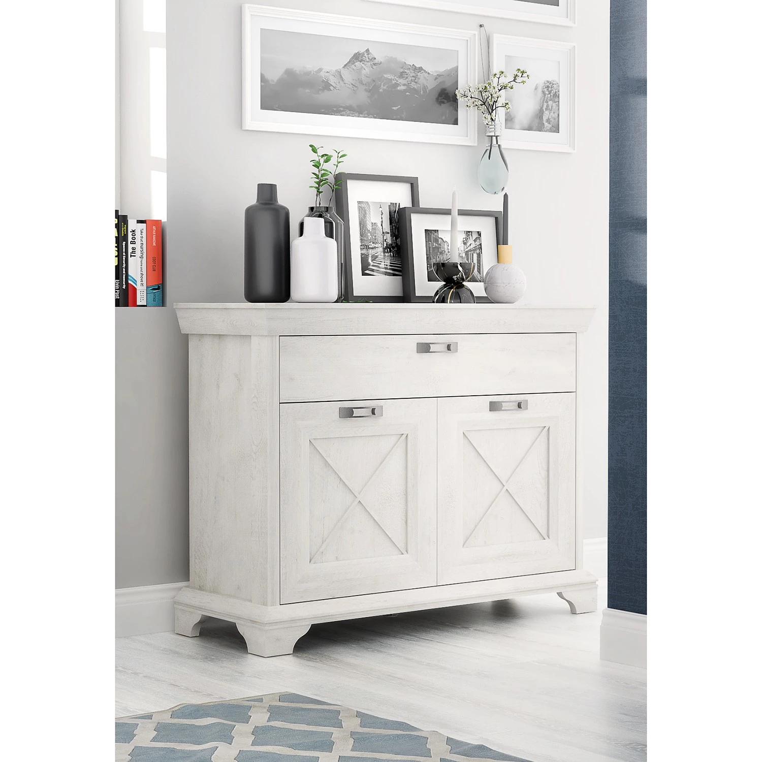 Ridgevalley Commode Kimbark - Imitation pin blanc 4 Ridgevalley Commode Kimbark - Imitation pin blanc – Image 2
