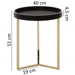 Red Living Tables gigognes Emmerson - Tulipier massif / Métal - Noir / Doré 11 Red Living Tables gigognes Emmerson - Tulipier massif / Métal - Noir / Doré -Meubles de salon Soldes 1000296368 210929 06333000602 SKETCH DETAILS P000000001000296368 sketch