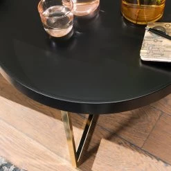 Red Living Table basse Emmerson - Tulipier massif / Métal - Noir / Doré -Meubles de salon Soldes 1000296369 210929 06333000137 DETAILS P000000001000296369
