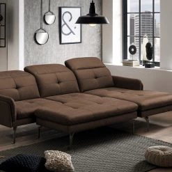 Loftscape Repose-pieds Bosley - Aspect cuir vieilli - Microfibre Priya: Marron foncé 9 Loftscape Repose-pieds Bosley - Aspect cuir vieilli - Microfibre Priya: Marron foncé -Meubles de salon Soldes 1000296628 211018 102311000029 MOOD DETAILS P000000001000296628 mood