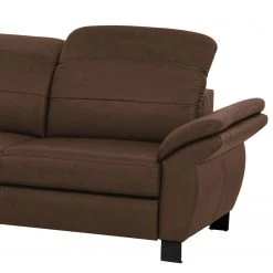 Loftscape Canapé d’angle Dunmore - Cuir véritable - Cuir Poas: Marron chocolat - Méridienne longue à gauche (vue de face) - Sans fonction couchage -Meubles de salon Soldes 1000296754 211018 10240300946 DETAILS P000000001000296754