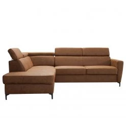 Fredriks Canapé d’angle Landaff - Microfibre - Microfibre Torne: Marron chevreuil - Méridienne longue à gauche (vue de face) - Sans fonction couchage - Sans repose-pieds -Meubles de salon Soldes 1000296808 211018 10243101416 DETAILS P000000001000296808