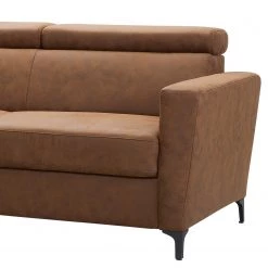 Fredriks Canapé d’angle Landaff - Microfibre - Microfibre Torne: Marron chevreuil - Méridienne longue à gauche (vue de face) - Sans fonction couchage - Sans repose-pieds -Meubles de salon Soldes 1000296808 211018 10243101438 DETAILS P000000001000296808