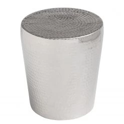 Red Living Bout de canapé Eske - Métal - Argenté