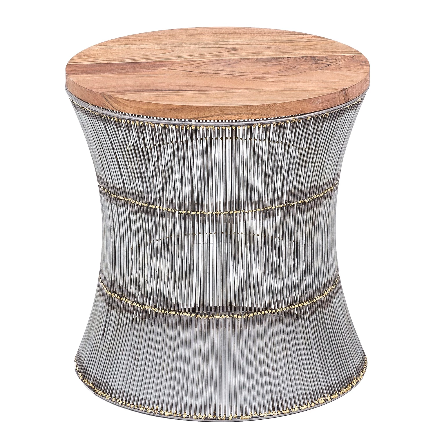 Loftscape Bout de canapé Bejaia - Manguier massif / Métal - Manguier / Gris 3 Loftscape Bout de canapé Bejaia - Manguier massif / Métal - Manguier / Gris