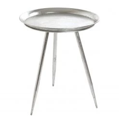 Loftscape Bout de canapé Hatta I - Verre - Argenté -Meubles de salon Soldes 1000297657 211005 075753000043 DETAILS P000000001000297657