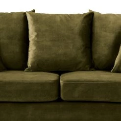 Red Living Canapé Lovis (3 places) - Velours Tomi: Vert vieilli -Meubles de salon Soldes 1000298813 211214 180122000116 DETAILS P000000001000298813