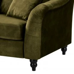 Red Living Canapé Lovis (3 places) - Velours Tomi: Vert vieilli -Meubles de salon Soldes 1000298813 211214 180122000127 DETAILS P000000001000298813