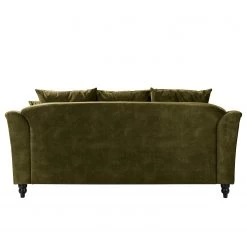 Red Living Canapé Lovis (3 places) - Velours Tomi: Vert vieilli -Meubles de salon Soldes 1000298813 211214 18012200094 DETAILS P000000001000298813