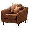 Red Living Fauteuil Lovis - Microfibre Rica: Cognac -Meubles de salon Soldes 1000298871 211214 18020100767 IMAGE P000000001000298871