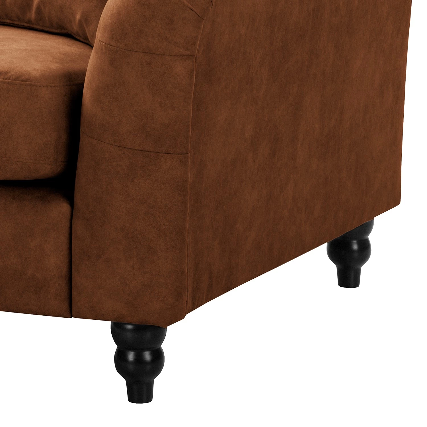 Red Living Fauteuil Lovis - Microfibre Rica: Cognac 9 Red Living Fauteuil Lovis - Microfibre Rica: Cognac – Image 7