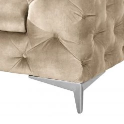 Red Living Canapé Merlin (3 places) - Velours Tomi: Créme -Meubles de salon Soldes 1000298922 211214 18022801344 DETAILS P000000001000298922