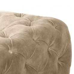 Red Living Canapé Merlin (3 places) - Velours Tomi: Créme -Meubles de salon Soldes 1000298922 211214 18022801355 DETAILS P000000001000298922