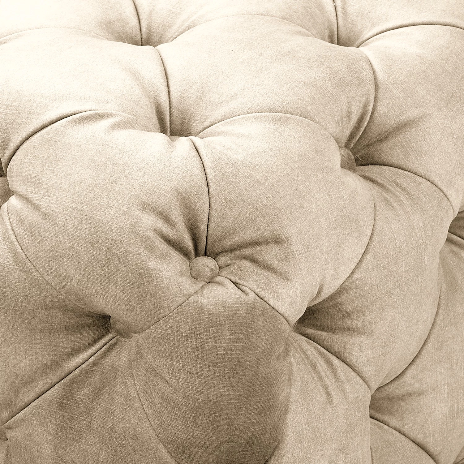 Red Living Repose-pieds Merlin - Velours Tomi: Créme 9 Red Living Repose-pieds Merlin - Velours Tomi: Créme – Image 7