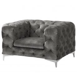 Red Living Fauteuil Merlin - Velours Tomi: Gris