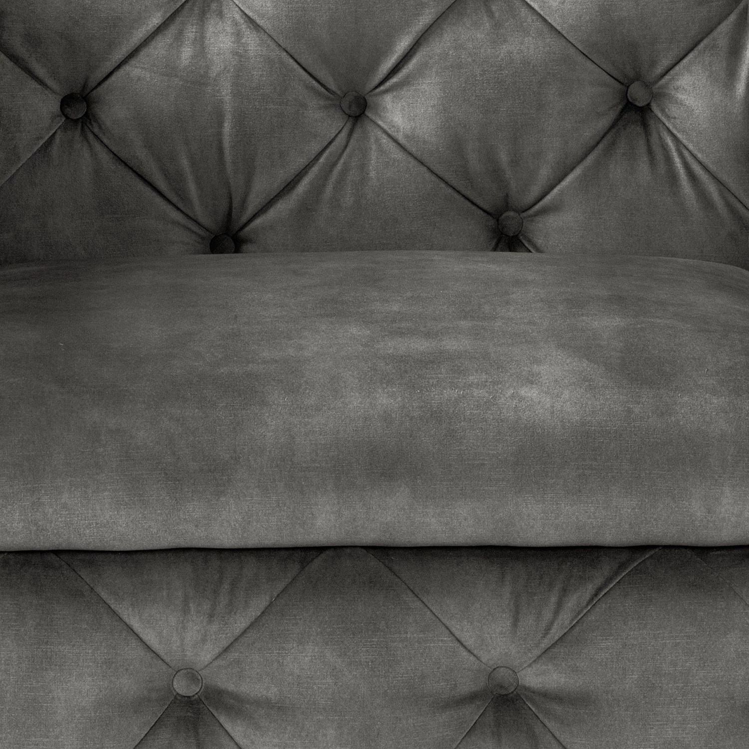 Red Living Fauteuil Merlin - Velours Tomi: Gris 8 Red Living Fauteuil Merlin - Velours Tomi: Gris – Image 6