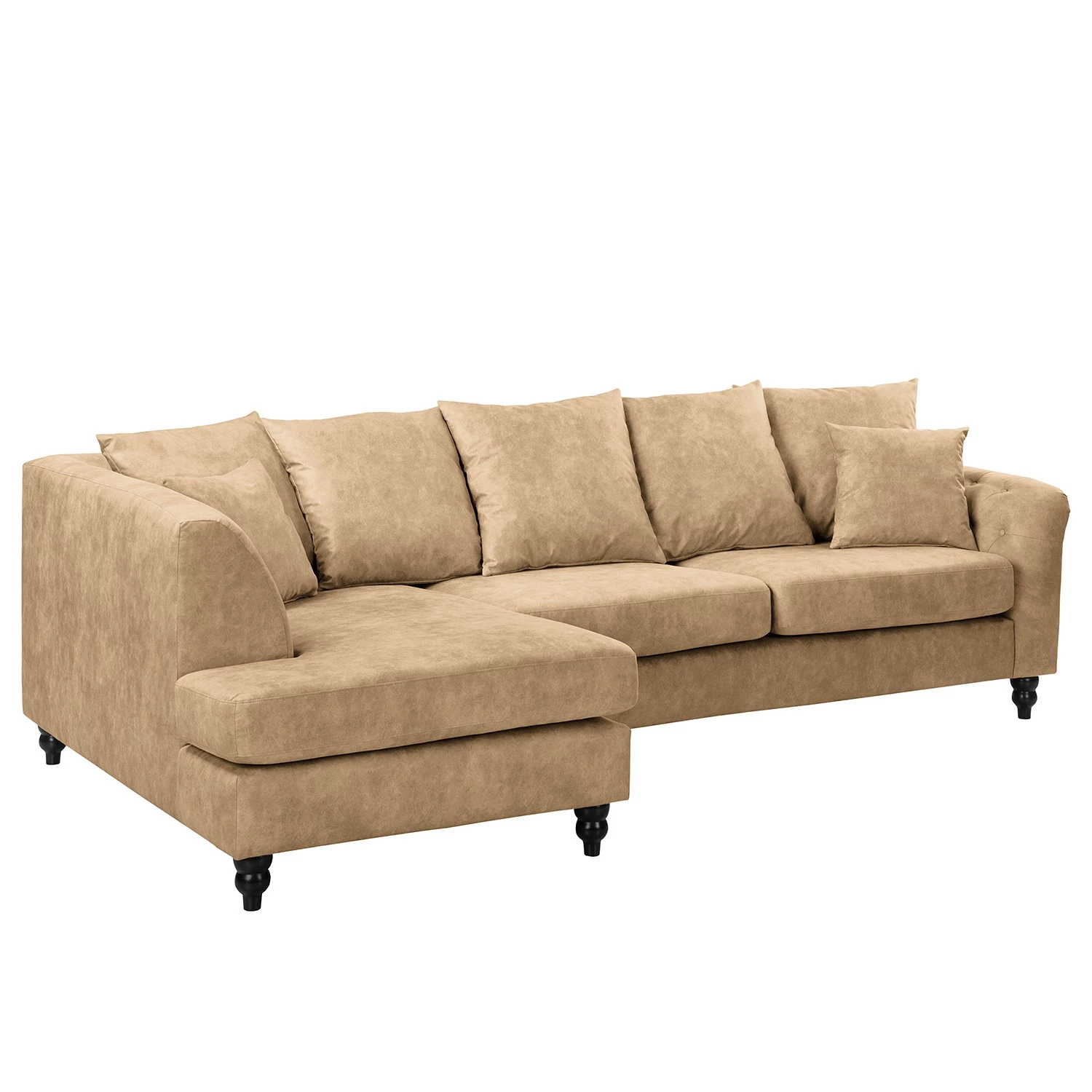 Red Living Canapé d’angle Lovis - Microfibre Rica: Beige - Méridienne longue à gauche (vue de face) 8 Red Living Canapé d’angle Lovis - Microfibre Rica: Beige - Méridienne longue à gauche (vue de face) – Image 6