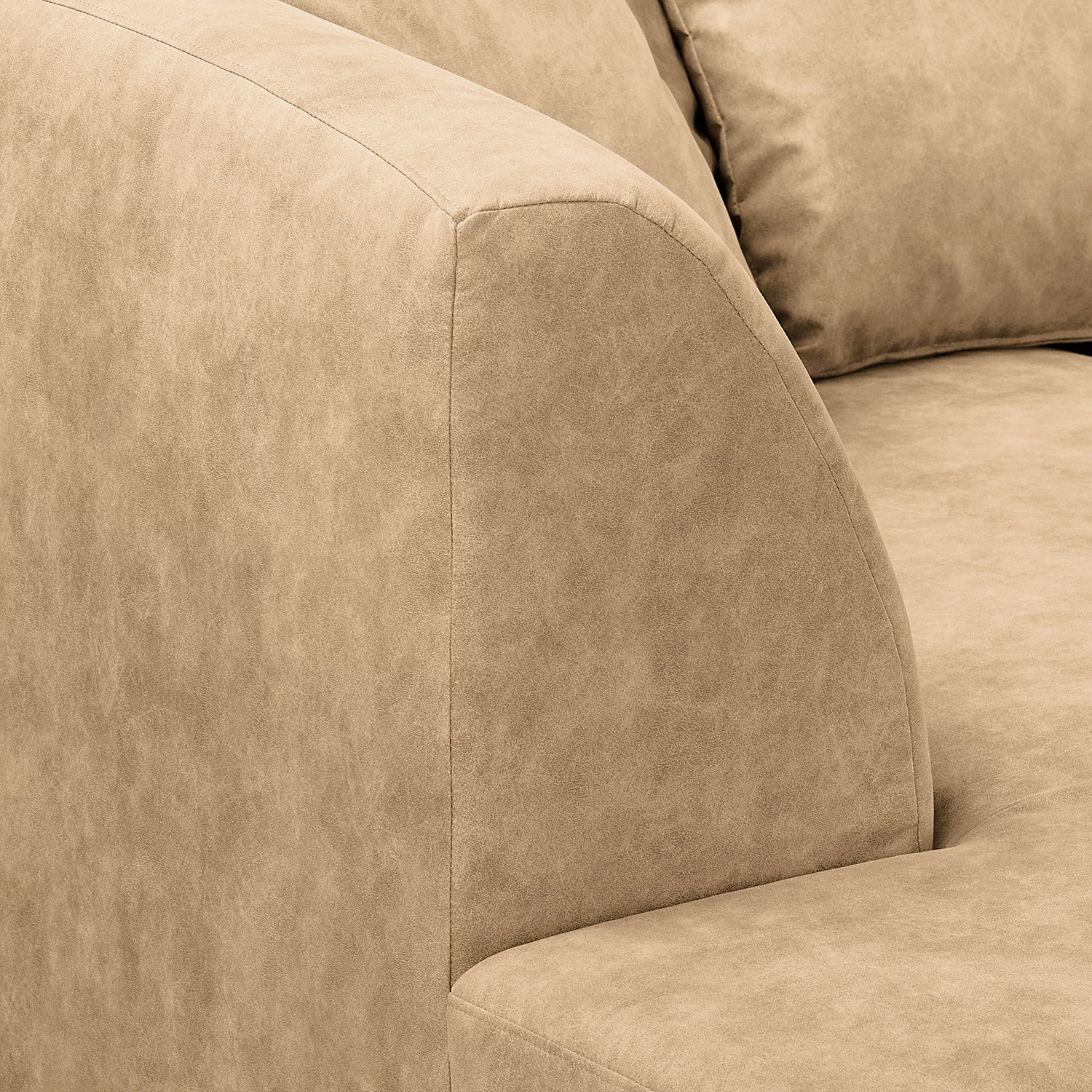 Red Living Canapé d’angle Lovis - Microfibre Rica: Beige - Méridienne longue à gauche (vue de face) 14 Red Living Canapé d’angle Lovis - Microfibre Rica: Beige - Méridienne longue à gauche (vue de face) – Image 12