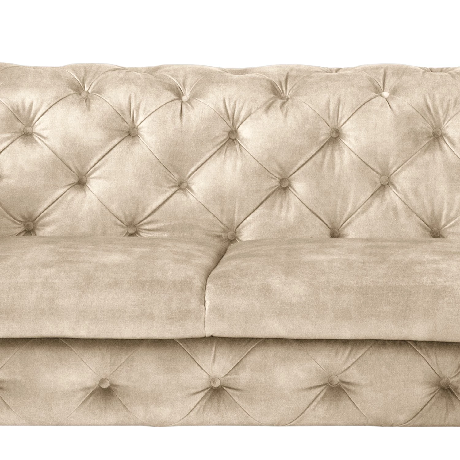 Canapé d’angle Merlin II - Velours Tomi: Créme - Méridienne courte à droite (vue de face) 10 Canapé d’angle Merlin II - Velours Tomi: Créme - Méridienne courte à droite (vue de face) – Image 8