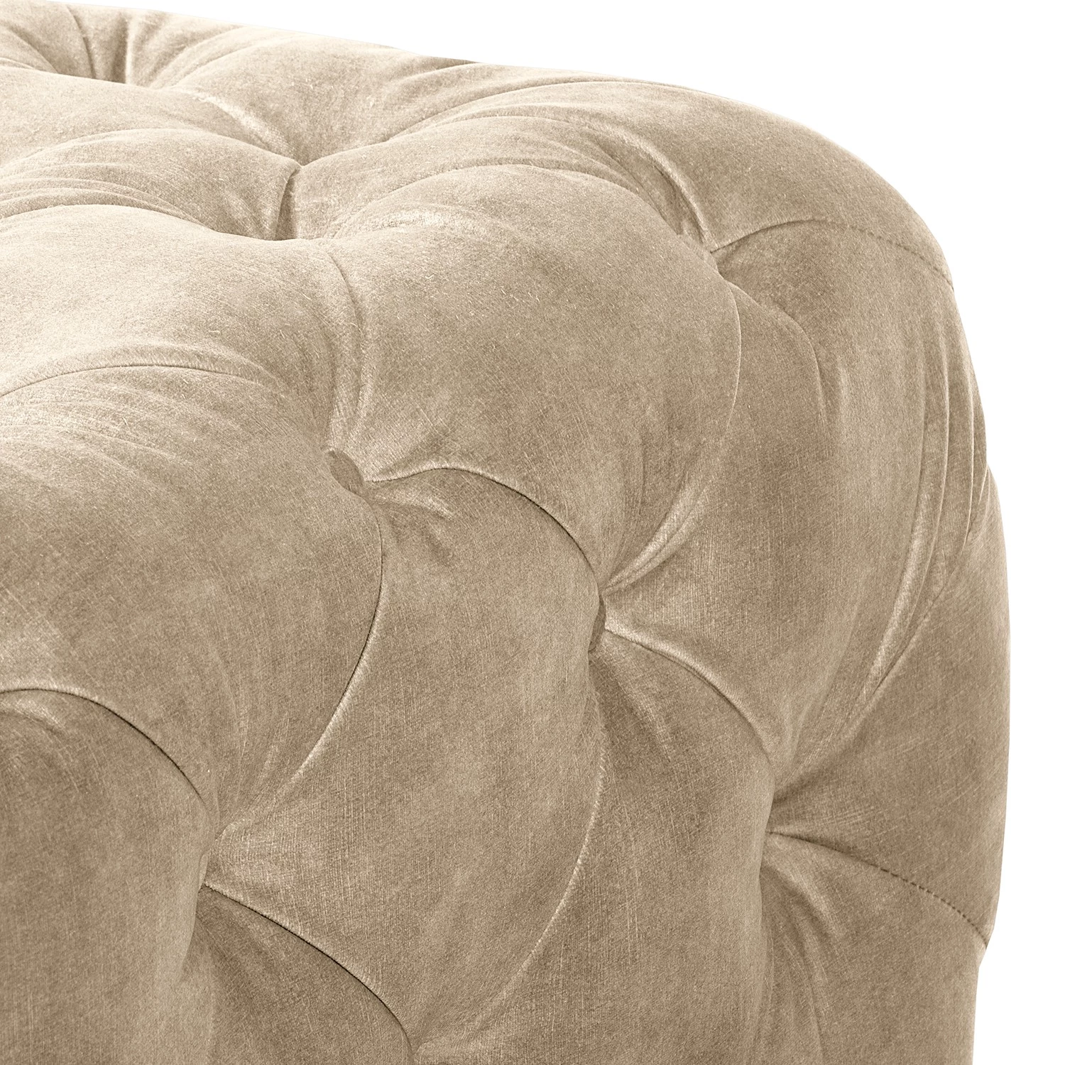 Canapé d’angle Merlin II - Velours Tomi: Créme - Méridienne courte à droite (vue de face) 12 Canapé d’angle Merlin II - Velours Tomi: Créme - Méridienne courte à droite (vue de face) – Image 10