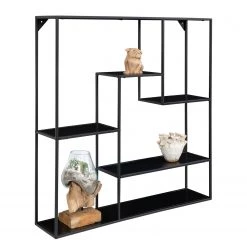 Red Living Étagère murale Vapi I - Métal - Noir -Meubles de salon Soldes 1000299437 211012 13474400076 DETAILS P000000001000299437