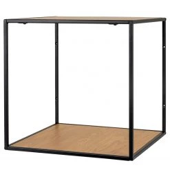 Red Living Étagère murale Vapi II - Noir / Imitation chêne