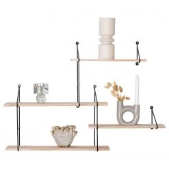 Red Living Étagère murale Hanno - Paulownia massif / Métal - Paulownia / Noir 7 Red Living Étagère murale Hanno - Paulownia massif / Métal - Paulownia / Noir -Meubles de salon Soldes 1000299449 211012 134745000116 DETAILS P000000001000299449