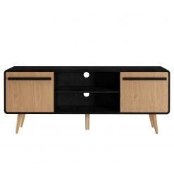 Norrwood Meuble TV Amanda - Imitation chêne / Noir 9 Norrwood Meuble TV Amanda - Imitation chêne / Noir -Meubles de salon Soldes 1000299458 211013 133342000049 DETAILS P000000001000299458