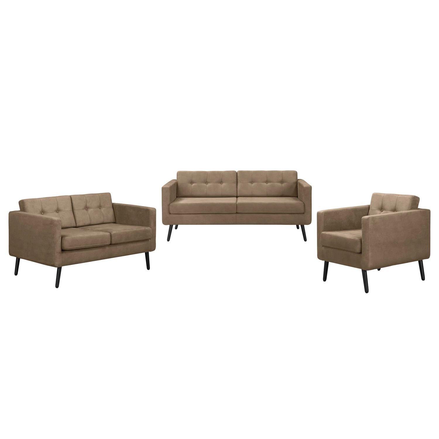 Norrwood Ensemble de canapés Croom (3-2-1) - Microfibre - Microfibre Zaira: Havanna 3 Norrwood Ensemble de canapés Croom (3-2-1) - Microfibre - Microfibre Zaira: Havanna