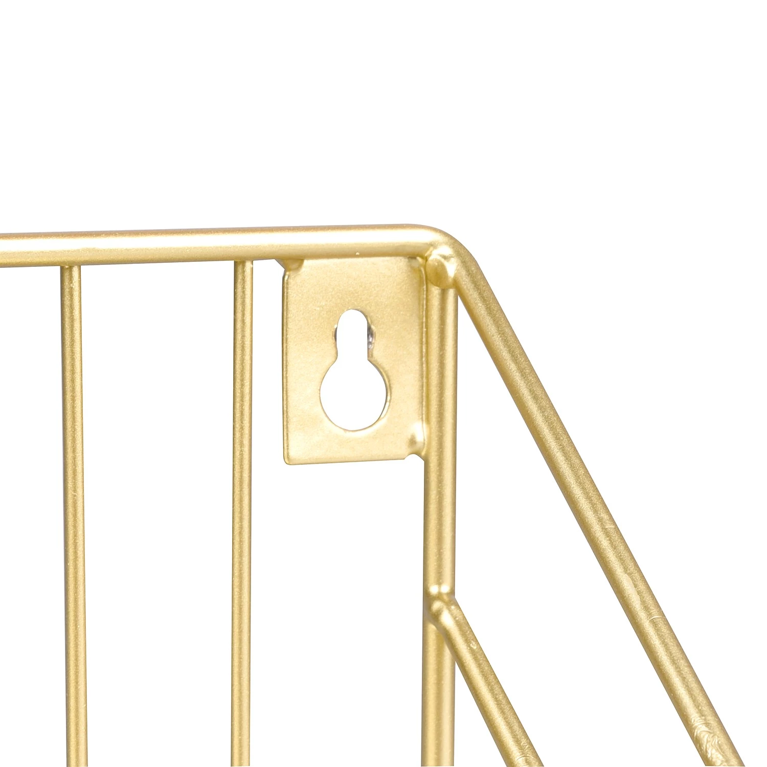 Loftscape Étagère murale Kavaja - Métal - Doré - Largeur : 30 cm 8 Loftscape Étagère murale Kavaja - Métal - Doré - Largeur : 30 cm – Image 6